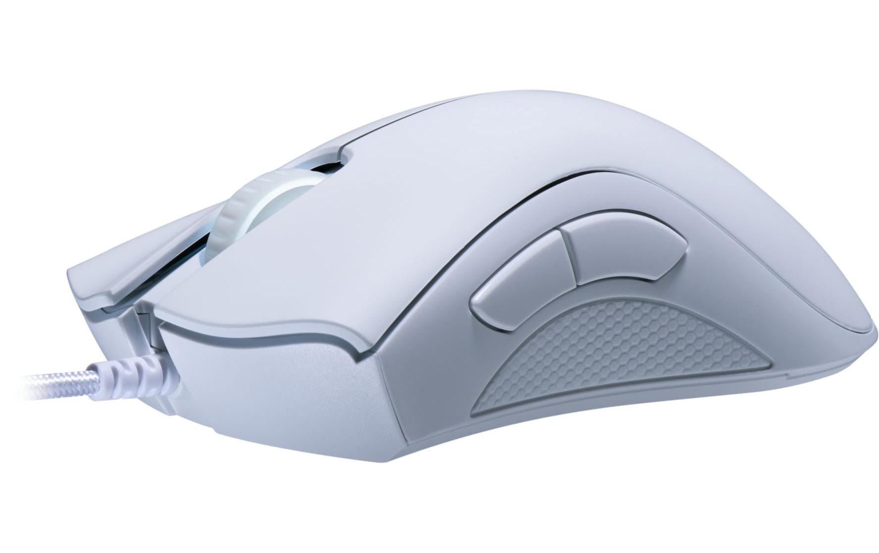 Razer DeathAdder Essential – Gaming-Maus – Kabelgebunden (USB‑A), 6400 DPI, Rechts, Weiss