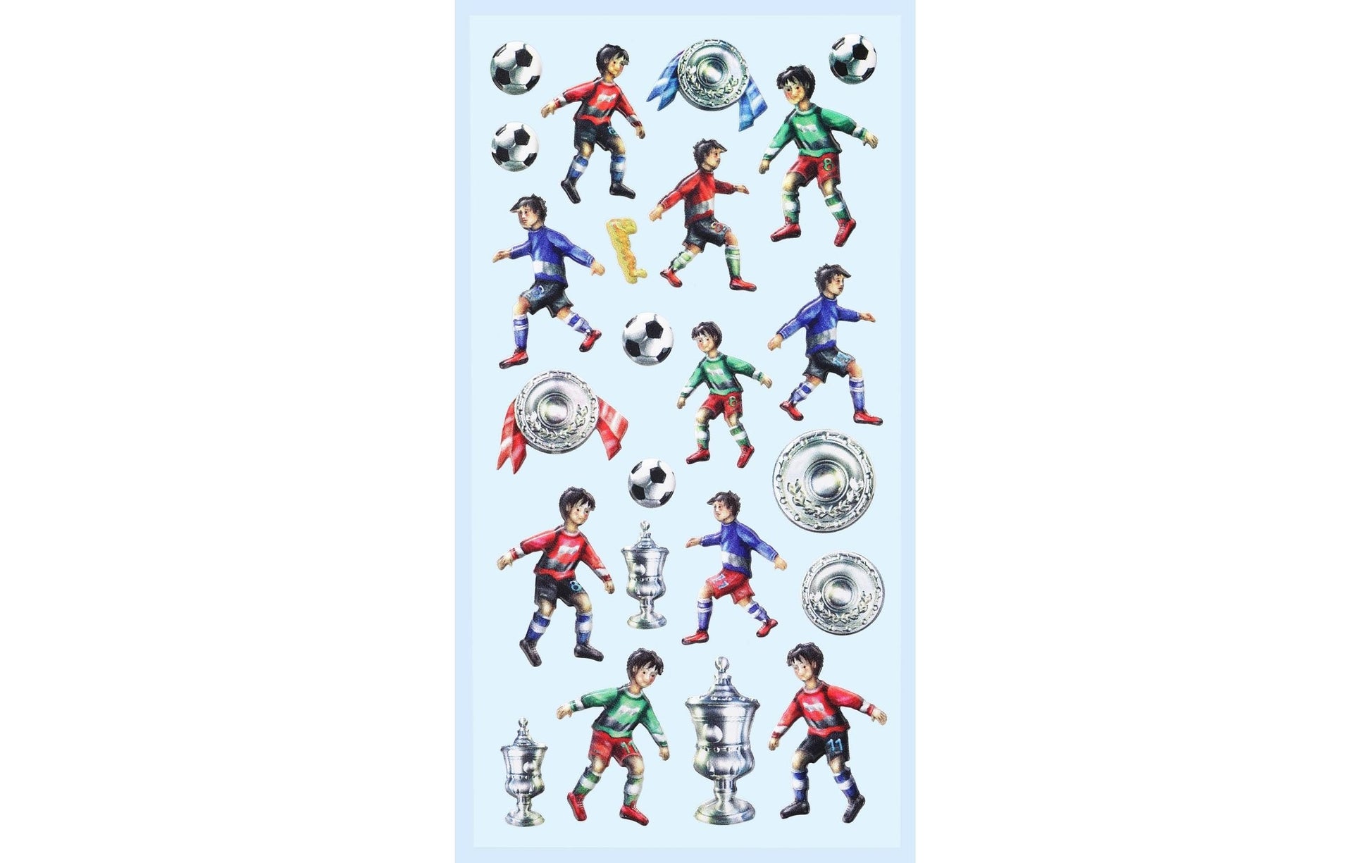 HobbyFun Sticker, Fussball, mehrfarbig, 1 Stk
