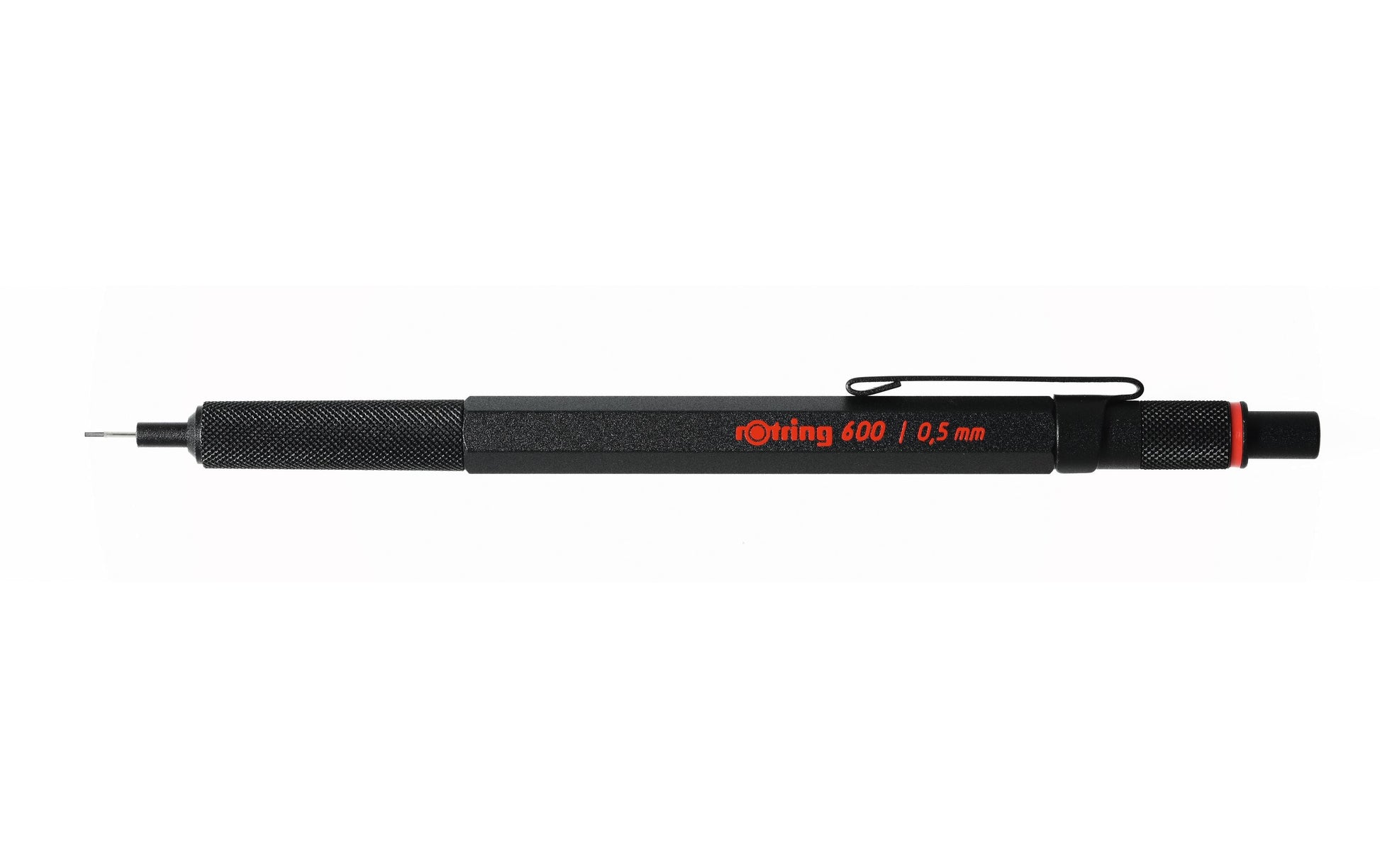 Rotring 600 Druckbleistift – 0,5 mm – Metall – Schwarz – mit Radierer