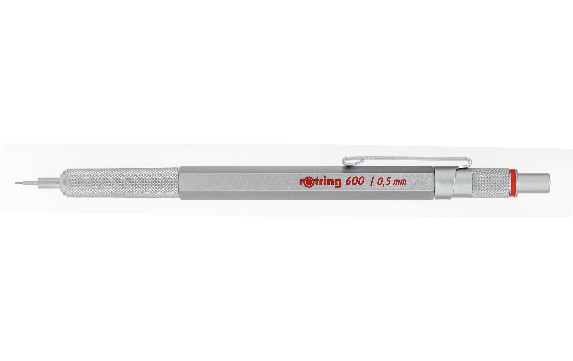 Rotring 600 Druckbleistift – 0,5 mm, Metall, Silber