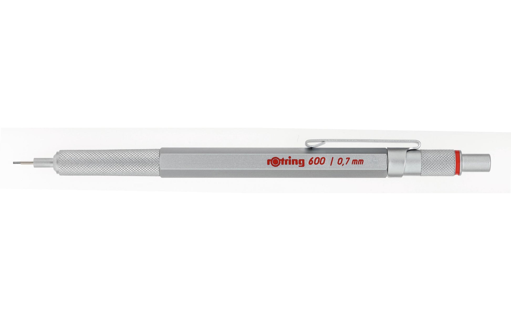 Rotring 600 Druckbleistift – 0,7 mm, Metall, Silber, 1 Stück