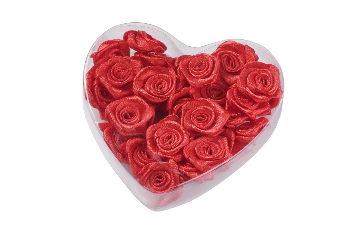 HobbyFun Dekosteine/Dekogranulat, Kunststoff, Rose, Grün, Ø 2 cm, 30 Stk.