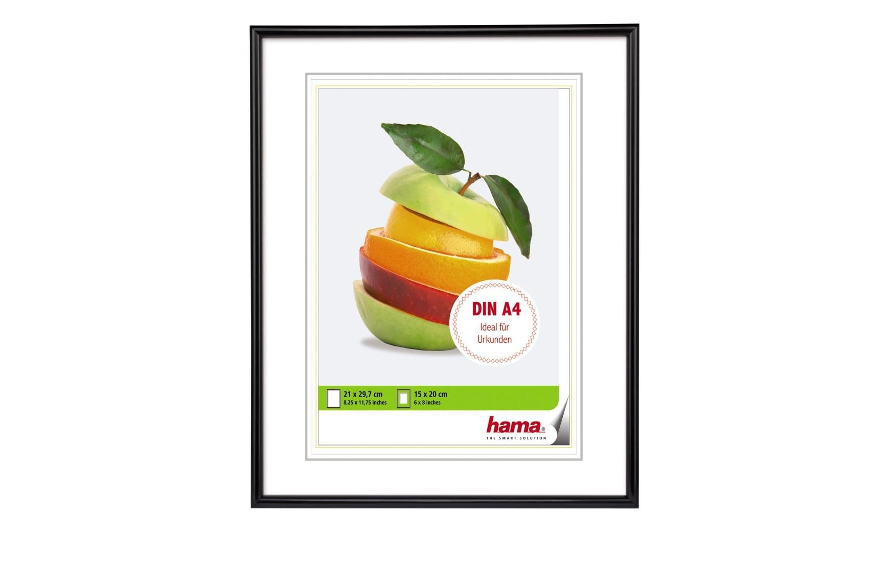 Hama Sevilla Bilderrahmen – für 15 × 20 cm – Kunststoff, schwarz