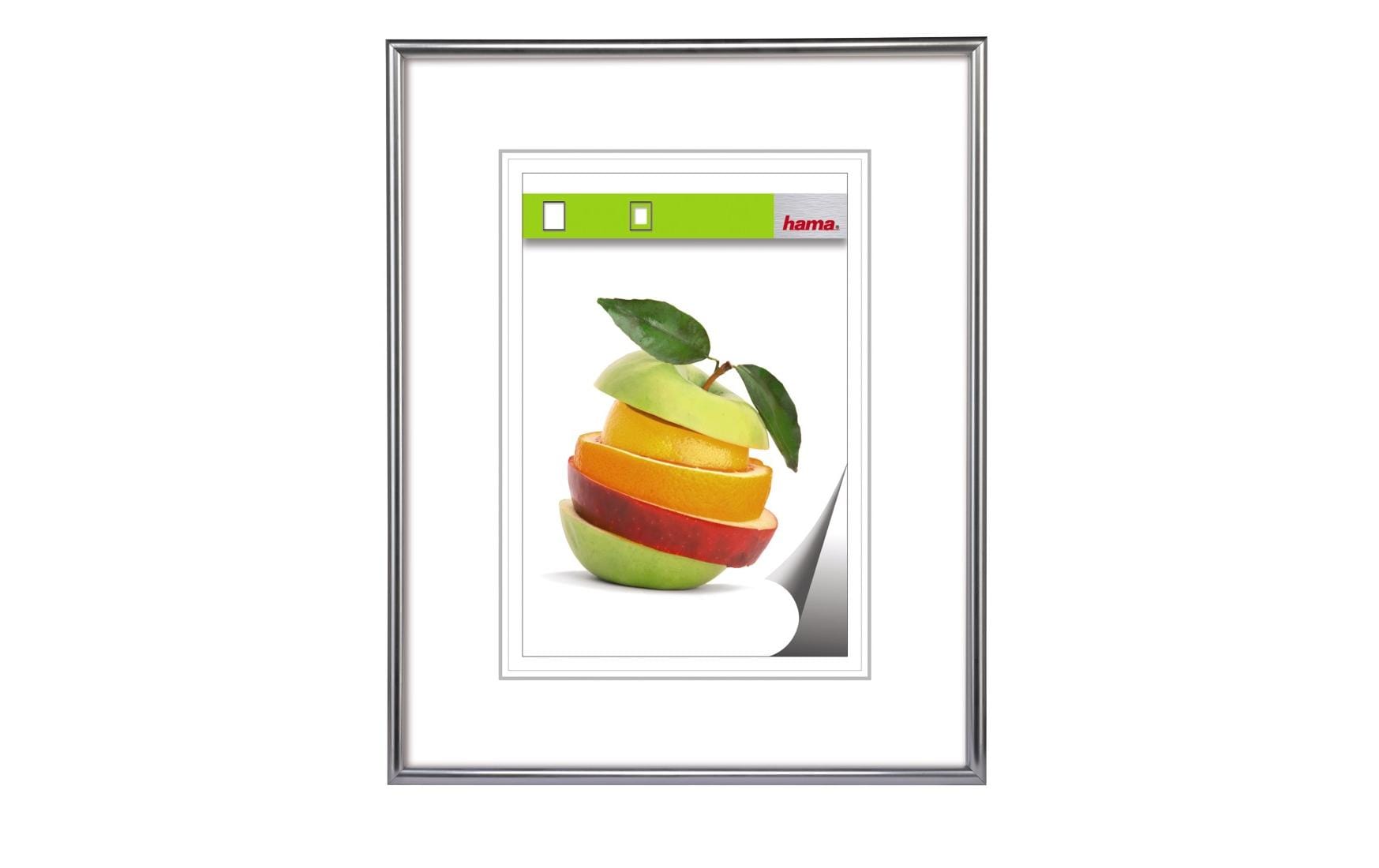Hama Bilderrahmen – für 30 × 45 cm – Kunststoff, silber