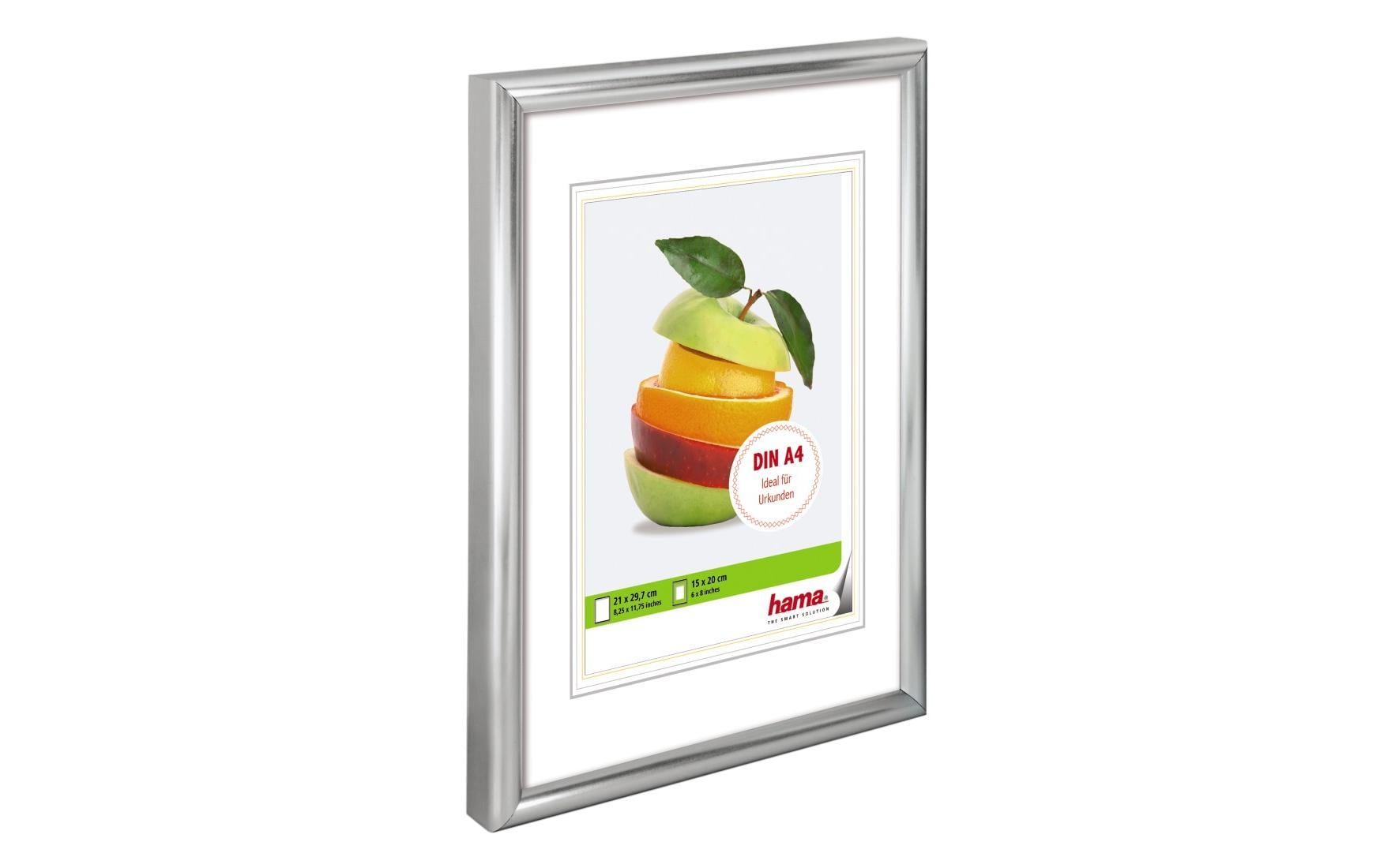 Hama Bilderrahmen – für 15 × 20 cm – Kunststoff, silber