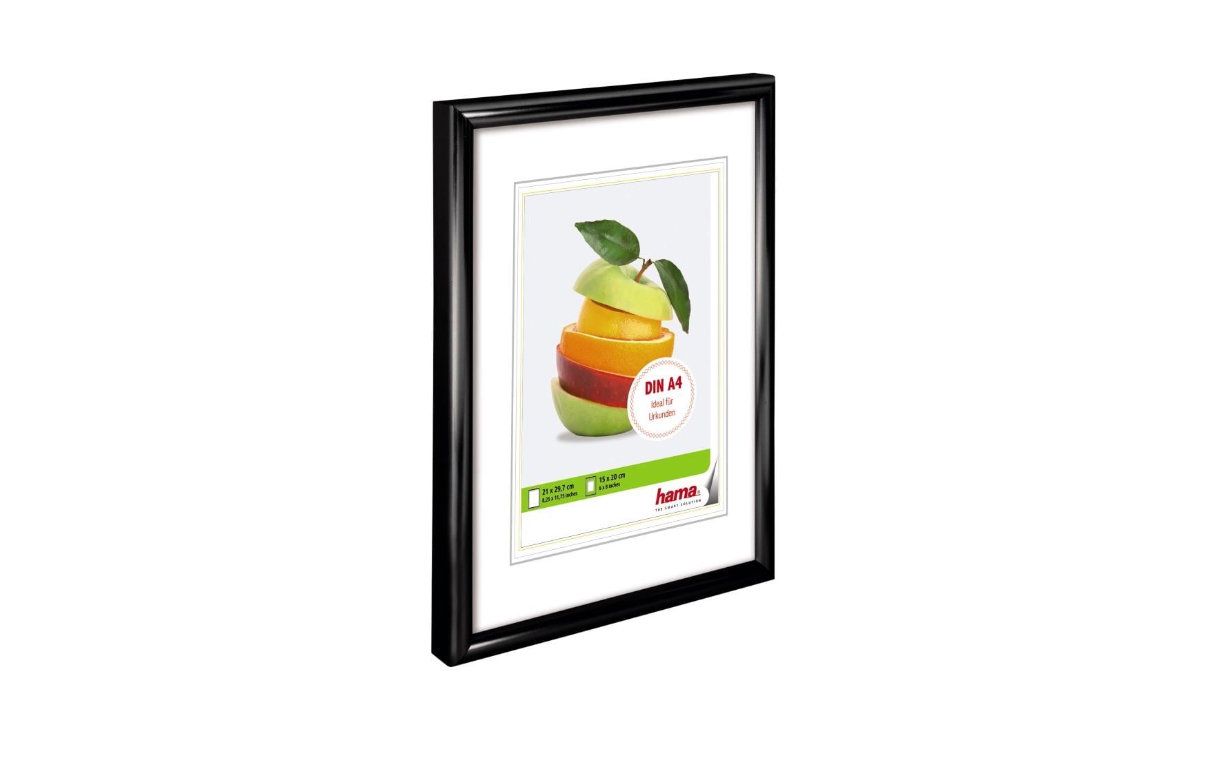 Hama Sevilla Bilderrahmen – für 15 × 20 cm – Kunststoff, schwarz