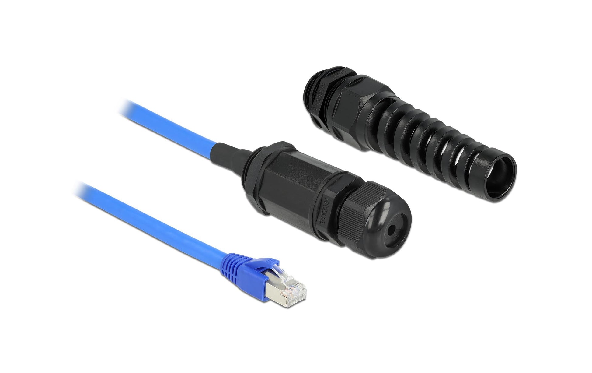 DeLOCK Patchkabel – Cat 6 S/FTP, 0,25 m, Blau, RJ-45