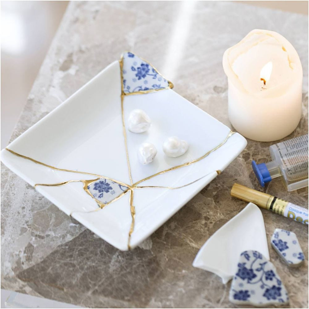 Creativ Company Kintsugi – Bastelset – Porzellan-Schale