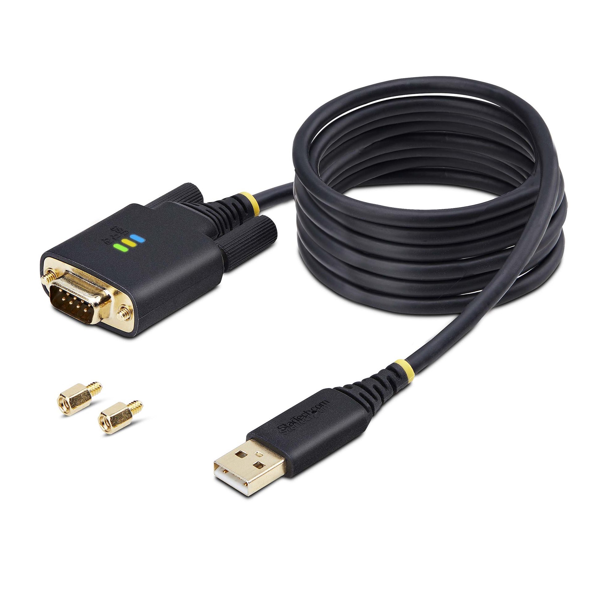 StarTech.com USB-A zu DB-9 (RS-232) Kabel – 921,6 Kbit/s, 2 m, für Windows/macOS/Linux – Schwarz