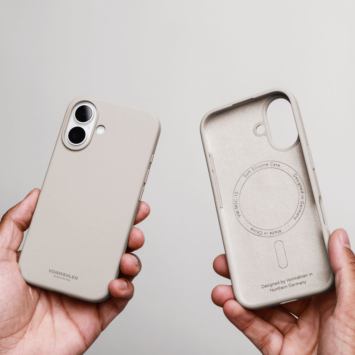 Vonmählen Backcover – für Apple iPhone 17 – creme – Silikon, MagSafe-kompatibel