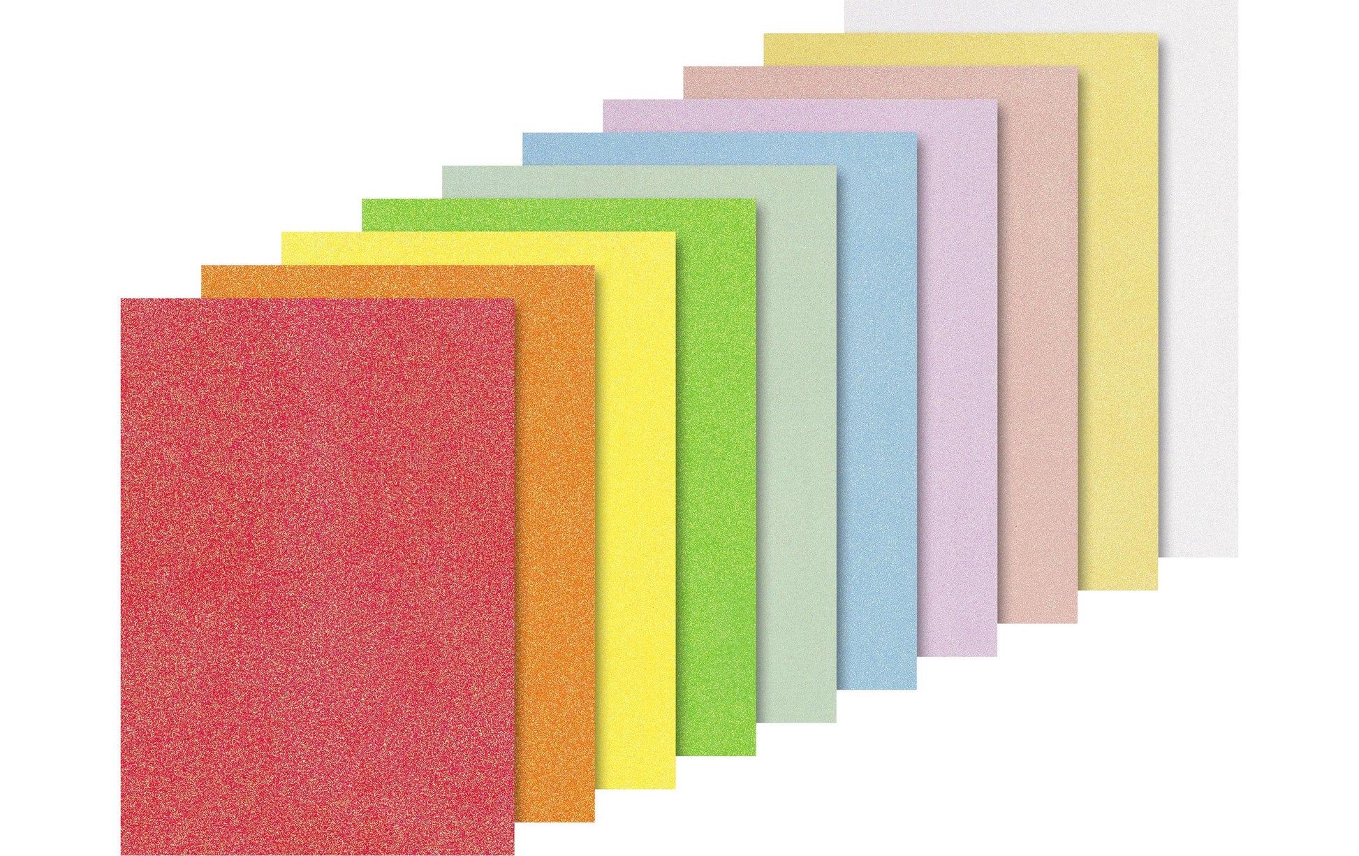 HEYDA Fotokarton, Glitzer, Mehrfarbig, A4, 200 g/m², 10 Bogen, 2118931002