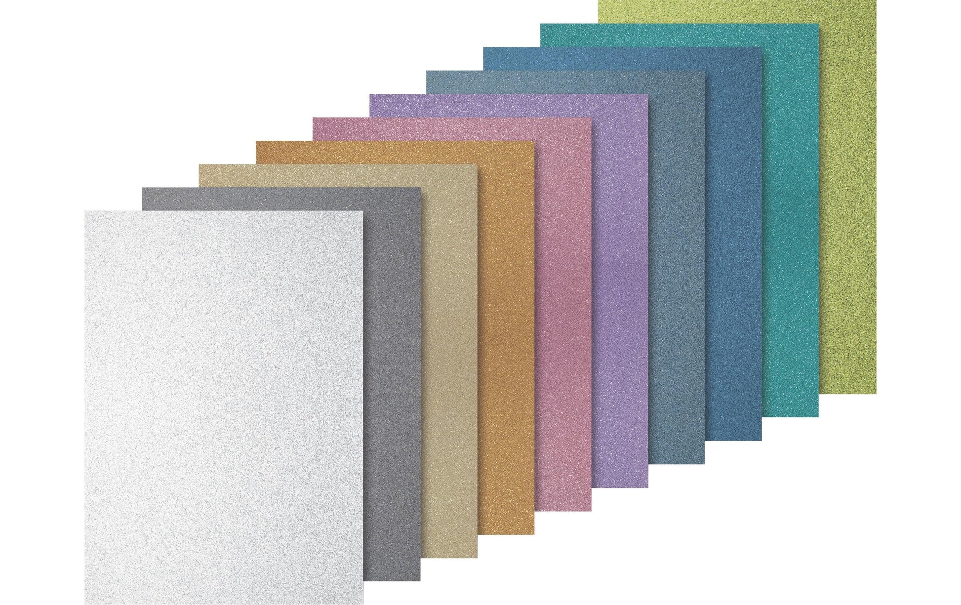 HEYDA Fotokarton Glitterkarton Light – A4, mehrfarbig, 200 g/m²