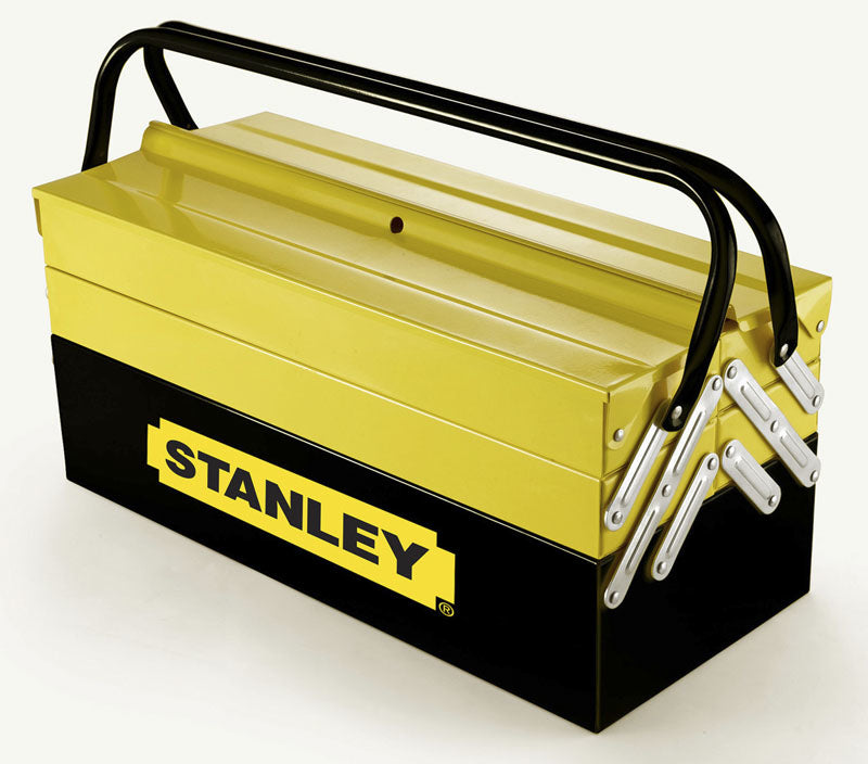 Stanley Werkzeugkasten, 210 × 450 × 210 mm, Metall, schwarz, mit Tragegriff