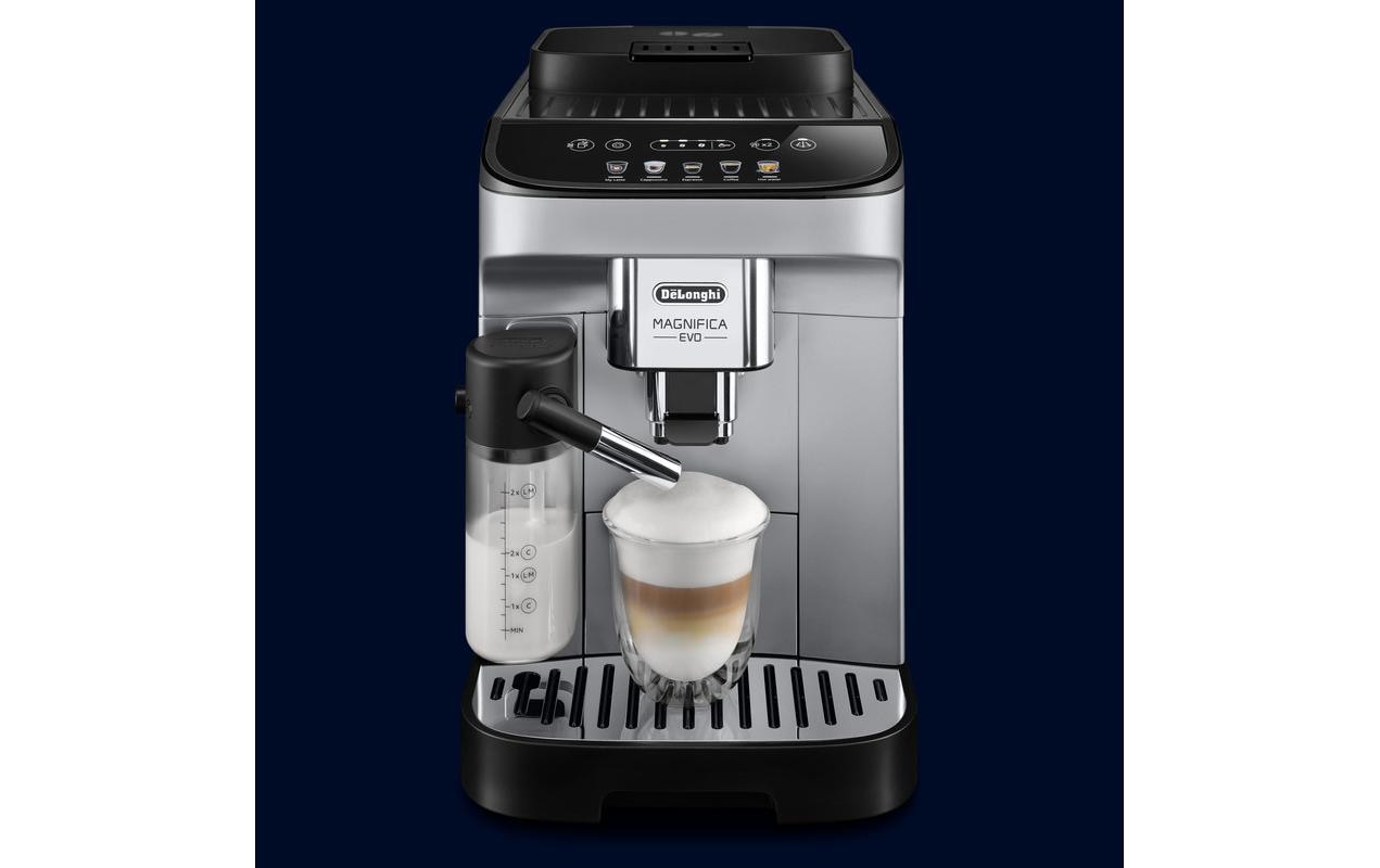 De’Longhi Magnifica Evo M Kaffeevollautomat – 15 bar, 1,8 l, 250 g, Silber