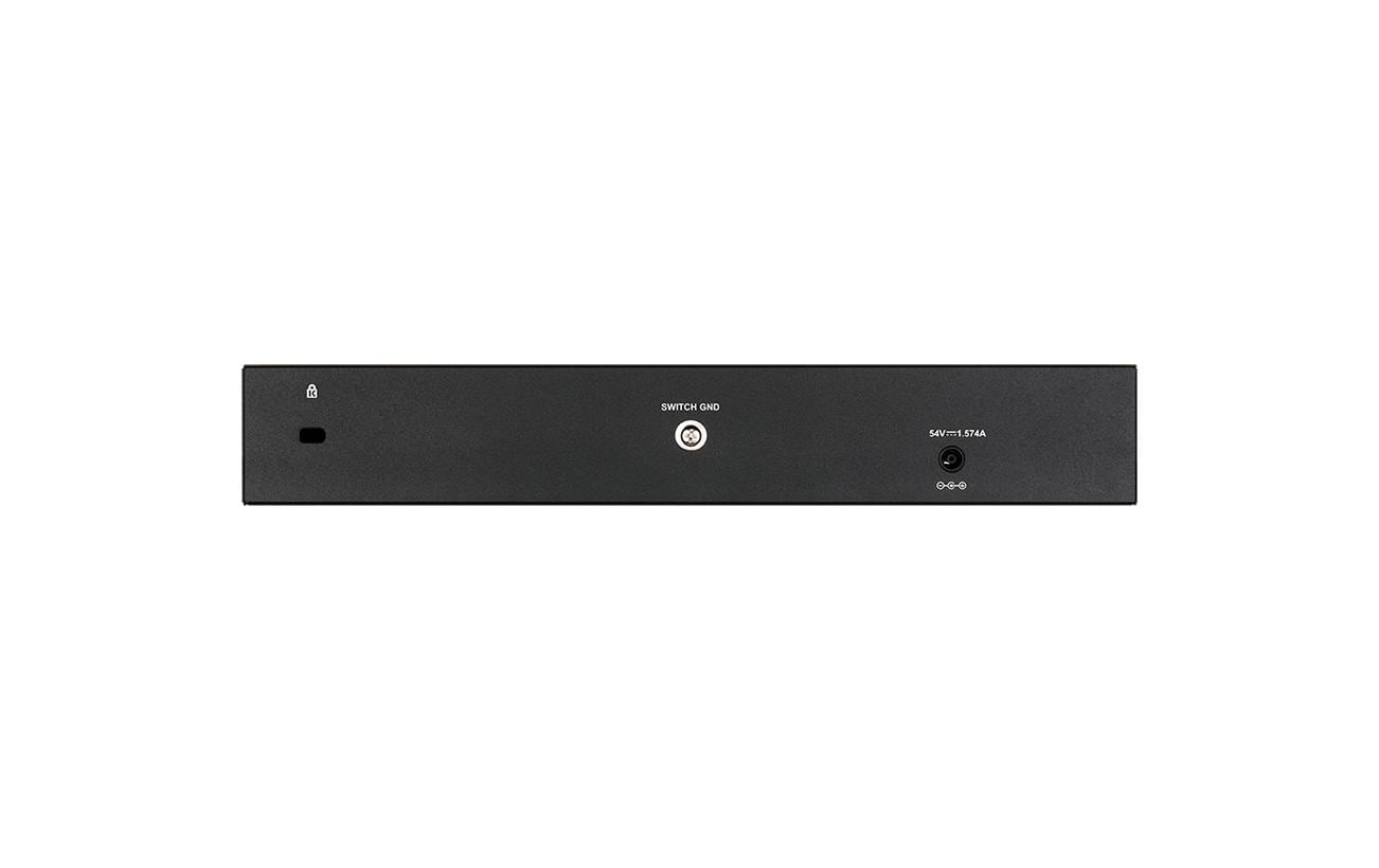 D-Link DGS-1210-10P/E – Verwalteter L2 Switch – 8× 1G, 2× SFP, PoE/PoE+, PoE-Budget 78 W, 19", 1U