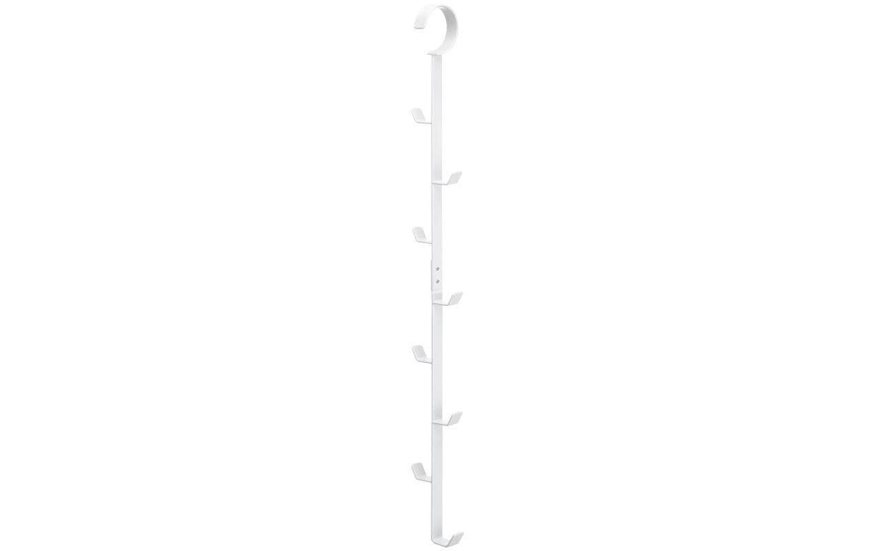 Yamazaki YA07647 Wandgarderobe 8 Haken – Metall – Weiss – 60 × 540 × 50 mm