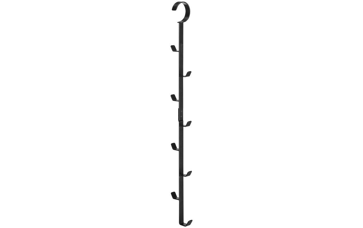 Yamazaki Wandgarderobe 8 Haken – Stahl – Schwarz – 60 × 540 × 50 mm