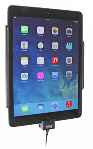 Brodit Fahrzeug-Dock für iPad 9,7" (5.–6. Gen.), iPad Air – 12/24 V – Schwarz