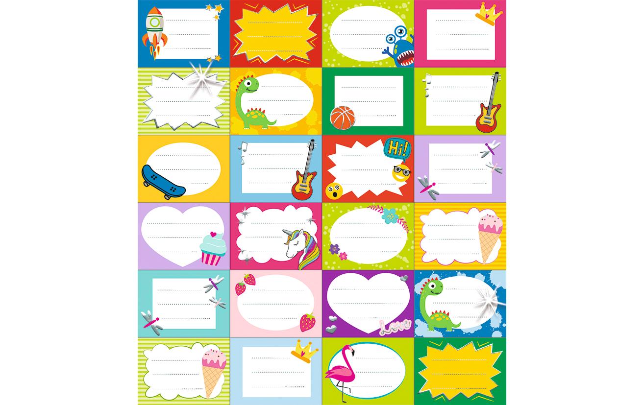 URSUS Sticker, Fun Motiv 05, Glitzer, Mehrfarbig, 15 × 16,5 cm