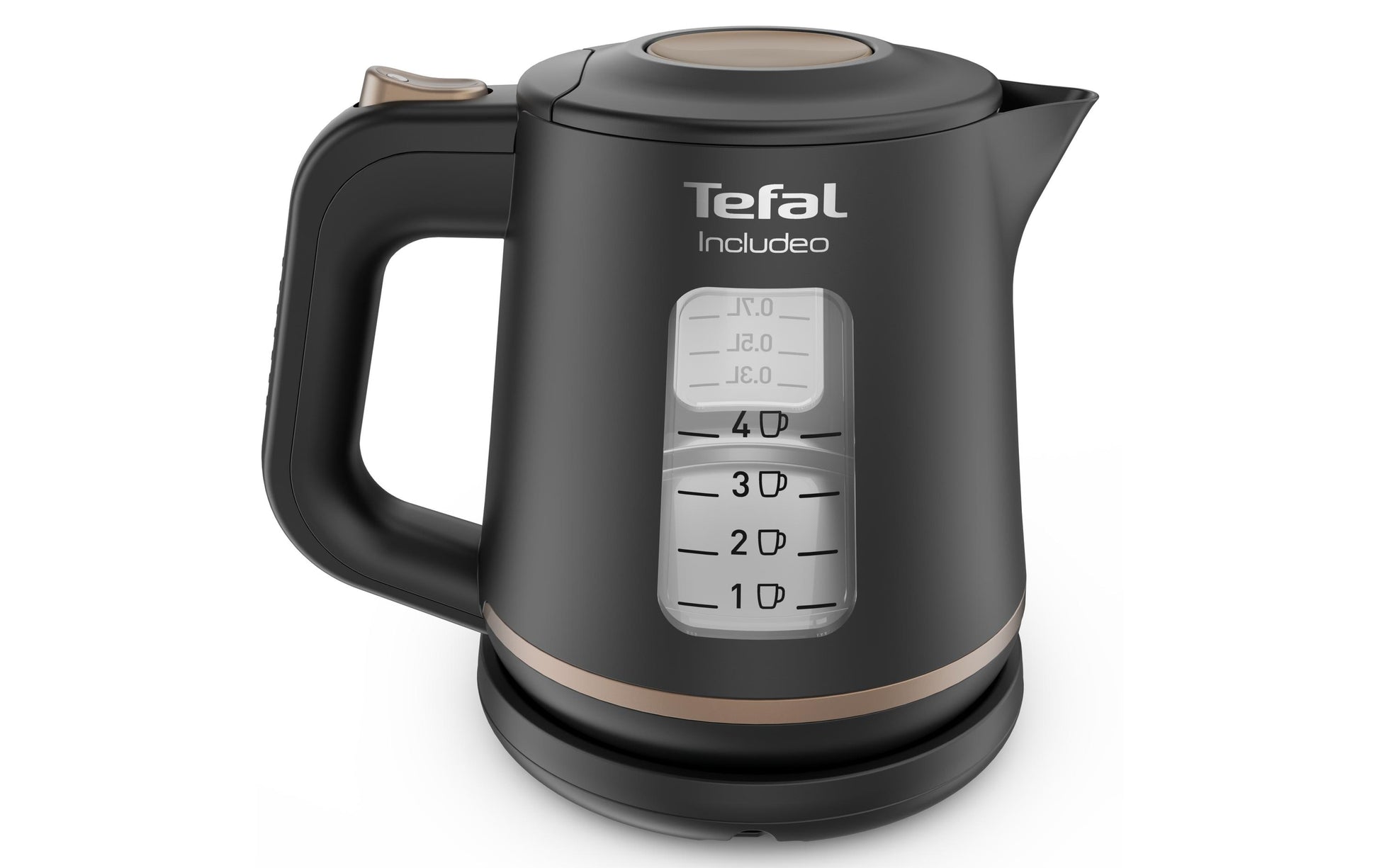 Tefal Includeo KI5338 – Wasserkocher 1 l, 2400 W, Kunststoff, Schwarz