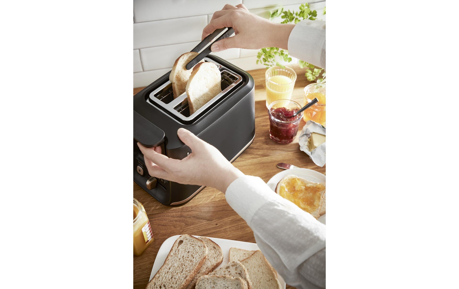 Tefal Toaster Includeo TT533811 – 2 Scheiben, 7 Bräunungsstufen, 850 W – schwarz