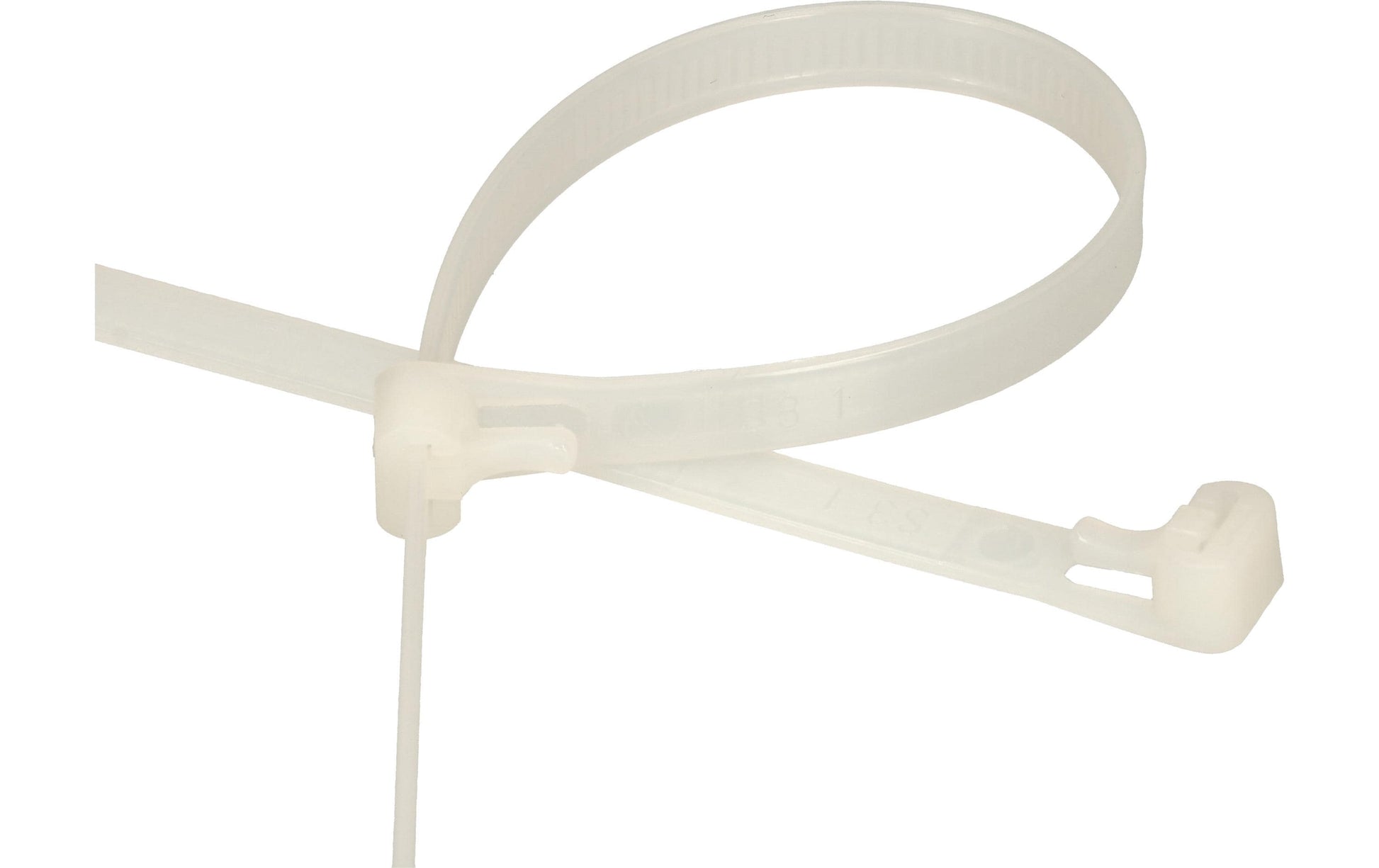 Max Hauri AG Max Hauri Kabelbinder, 200×7,5 mm, 20er-Pack, natur, wiederverwendbar