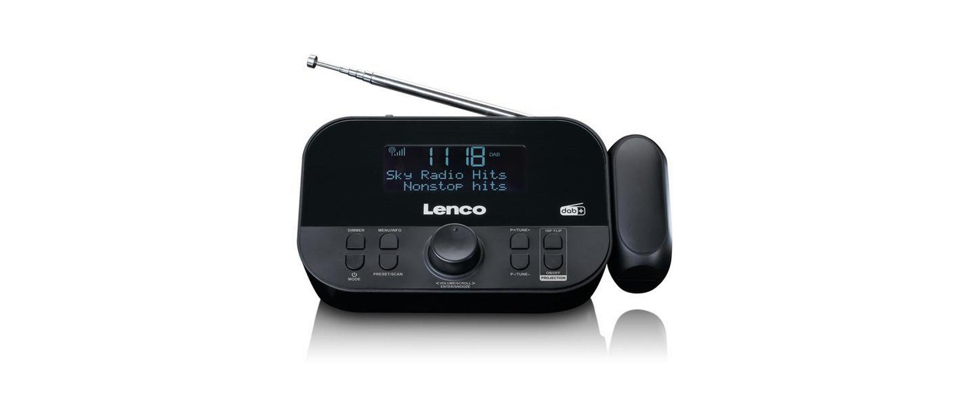 Lenco CR-615BK – Radiowecker – DAB+, UKW, Netzbetrieb – Schwarz