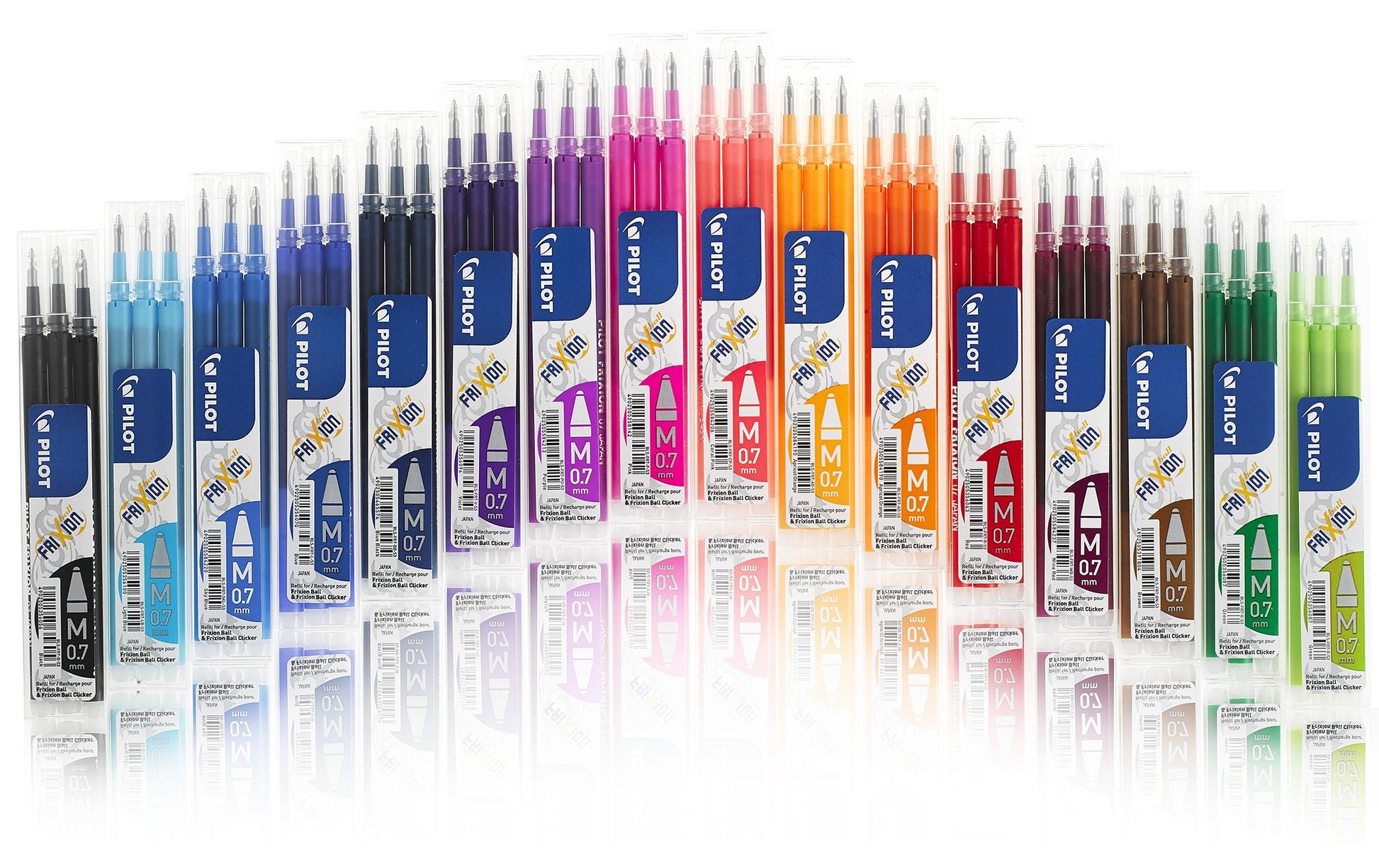 Pilot Rollerpatronen FriXion – rot, 0,5 mm, löschbar, geruchsarm, 3 Stk.