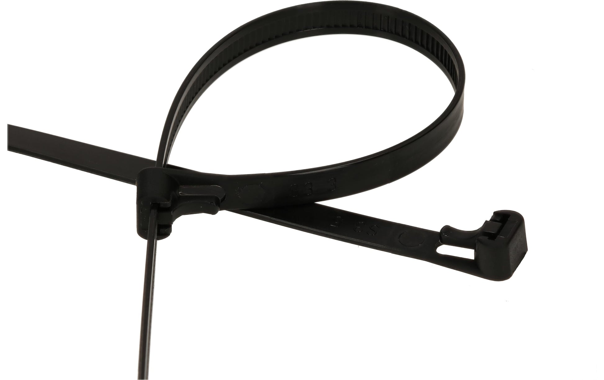 Max Hauri AG Max Hauri Kabelbinder, 300×7,5 mm, 20er-Pack, wiederverwendbar – schwarz