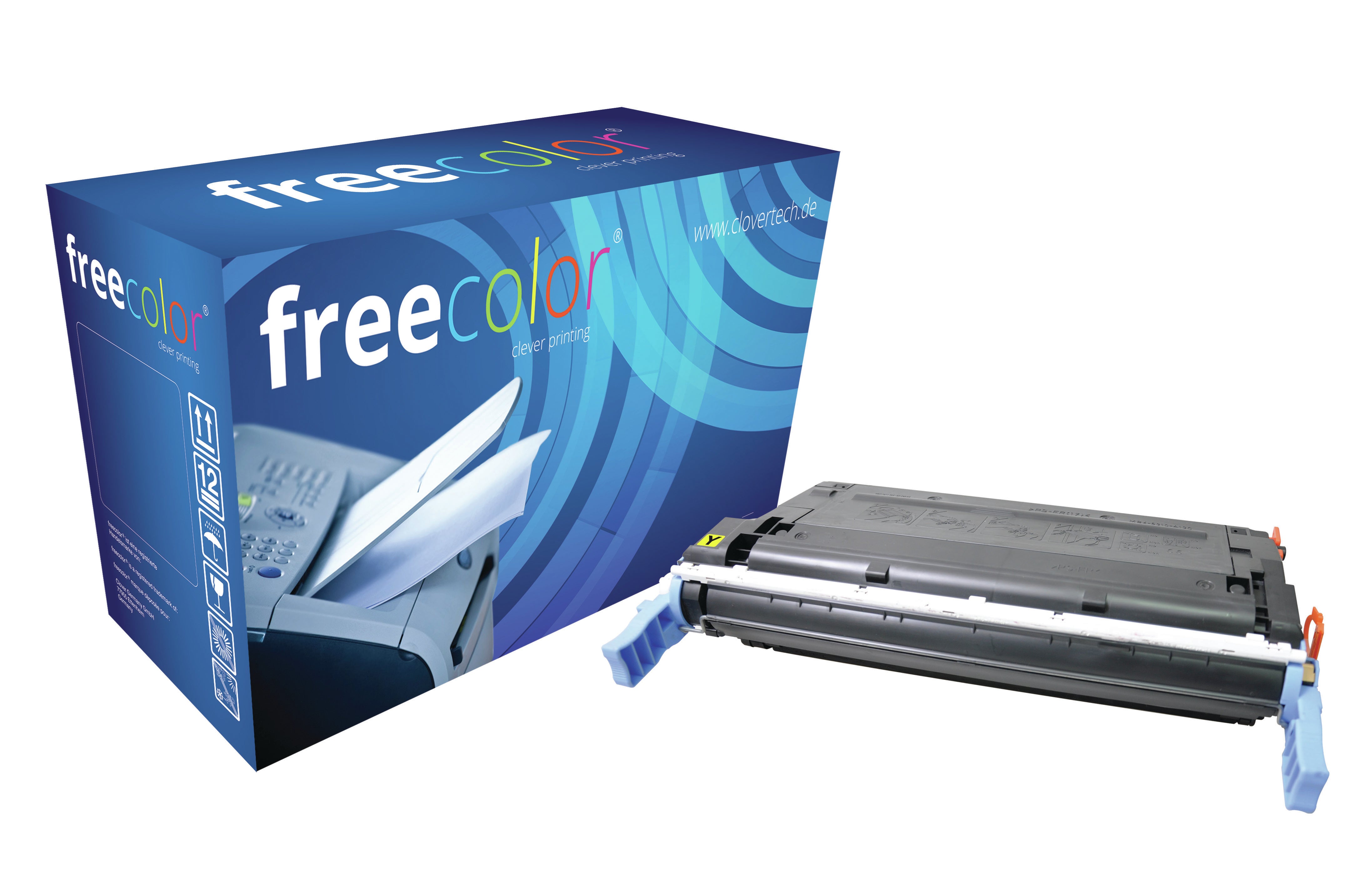 Freecolor Toner C9722 – Gelb, 8000 Seiten – für HP Color LaserJet 4600/4610/4650
