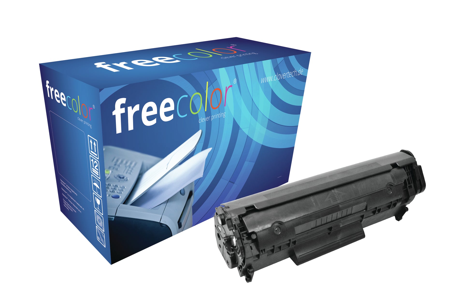 Freecolor 12A (Q2612A-XXL) Schwarz Toner – Kompatibel XL – 4'000 Seiten – für HP LaserJet 3050/3030/3020