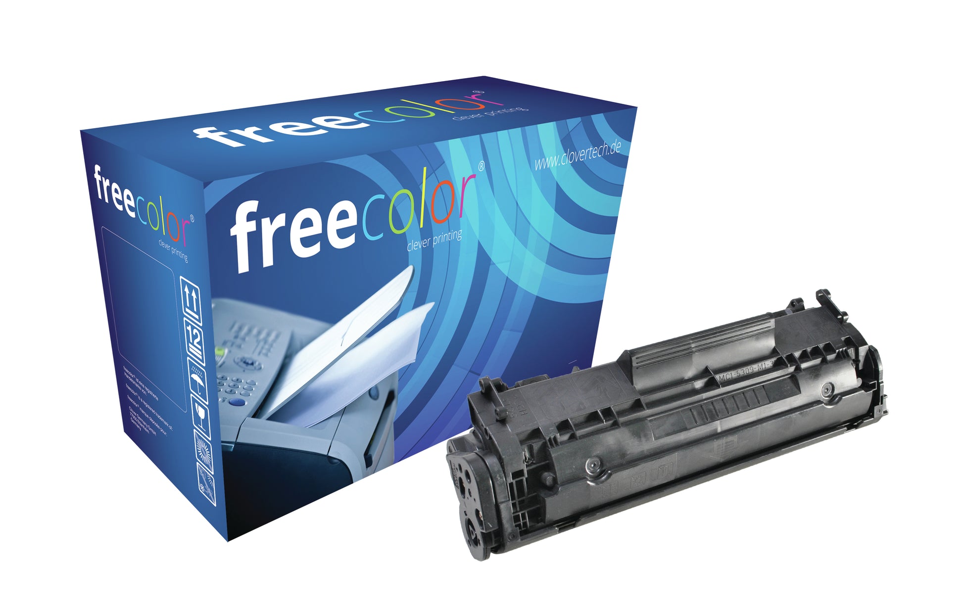 Freecolor Q2612 (Q2612A) Schwarzer Toner – Kompatibel – 2'000 Seiten – für HP LaserJet 3050/3030/3020 und andere