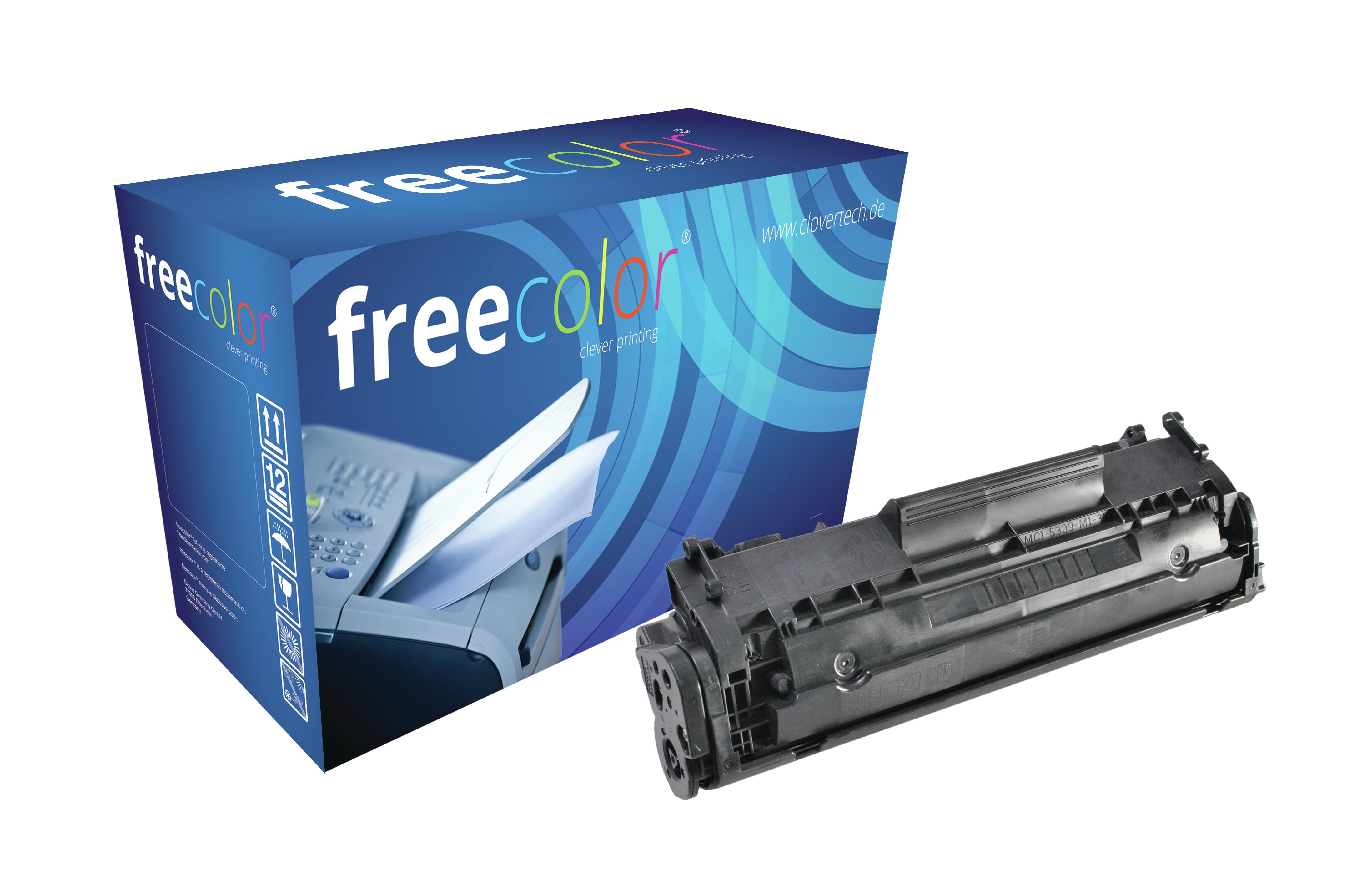 Freecolor Q2612 (Q2612A) Schwarzer Toner – Kompatibel – 2'000 Seiten – für HP LaserJet 3050/3030/3020 und andere
