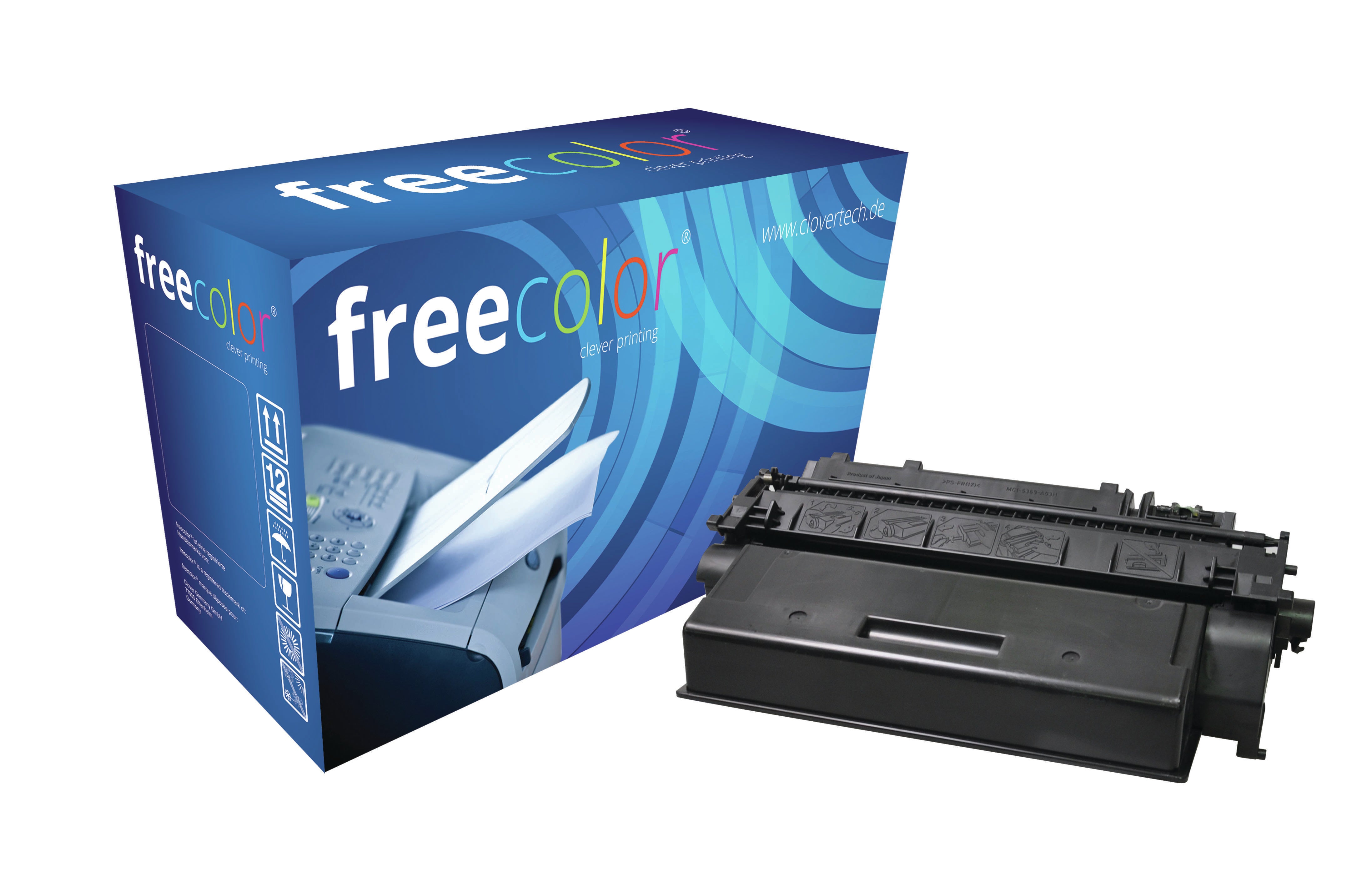 Freecolor Toner CE505X – schwarz, 13000 Seiten – für HP LaserJet P 2030 Serie, 2035, 2050 Serie und andere