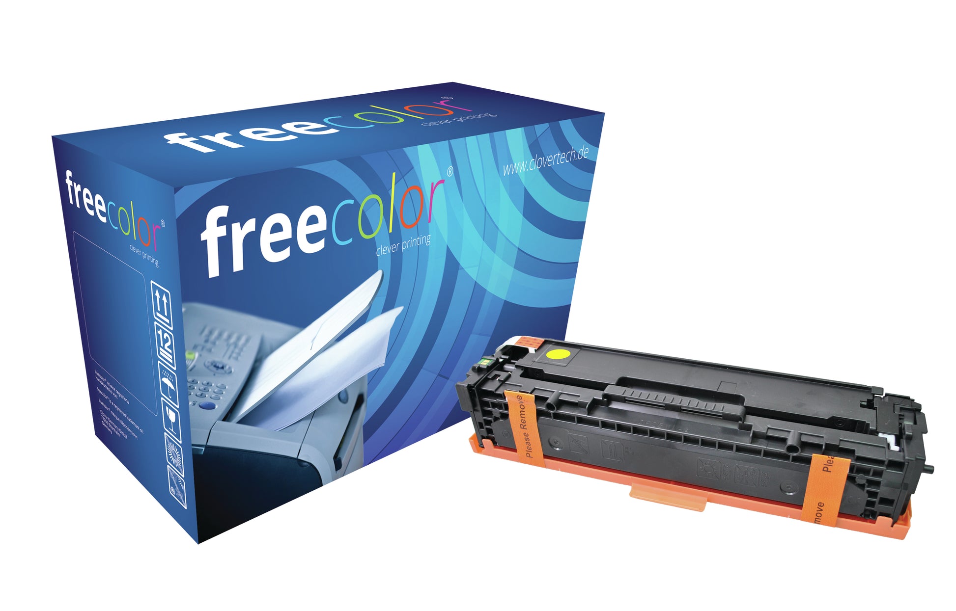 Freecolor Toner CB540 – Gelb, 1400 Seiten – für HP Color LaserJet CM 1312 MFP, CP 1210, CP 1215 und andere