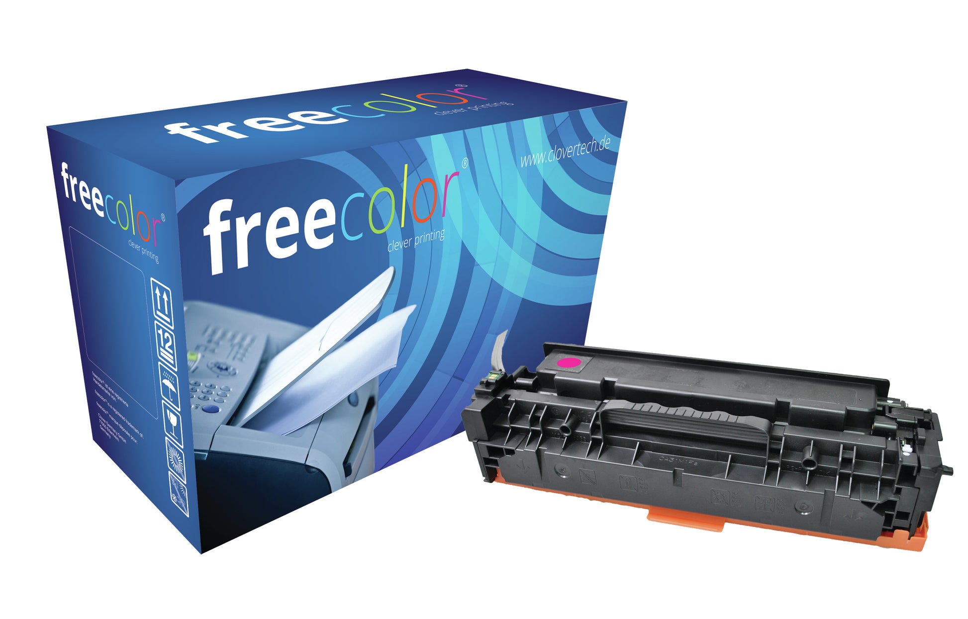 Freecolor Toner CC533A – magenta, 2800 Seiten – für HP Color LaserJet CM 2320, CP 2025