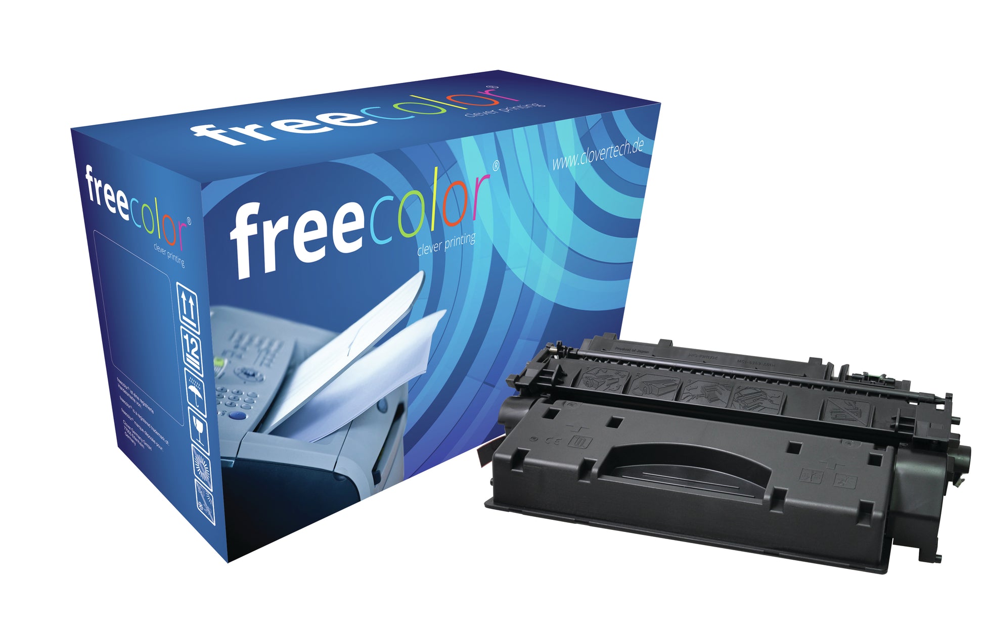 Freecolor Toner – schwarz, 6500 Seiten – für HP CE505 / Canon C-EXV40 / Canon 719