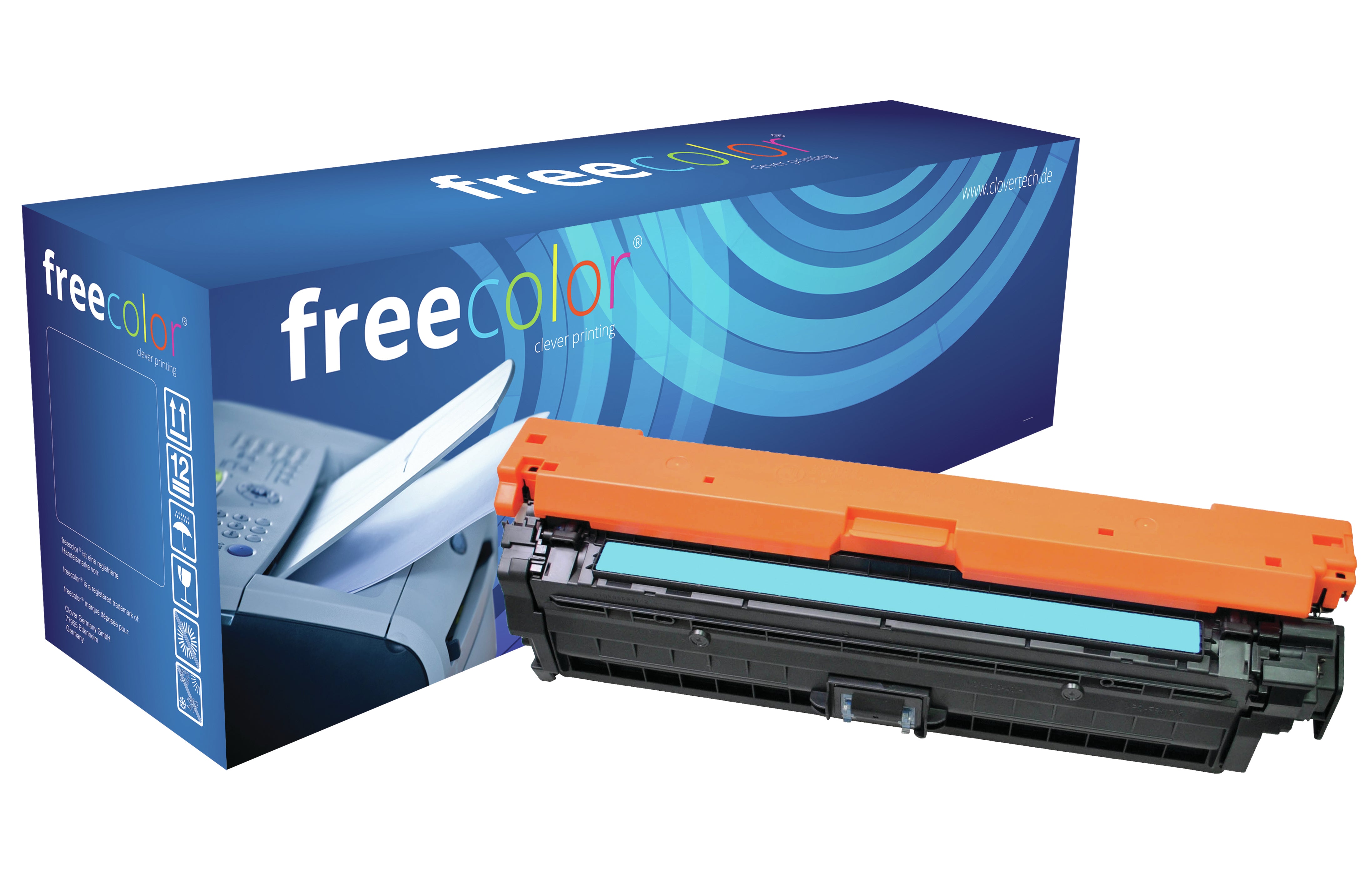 Freecolor Free Color – Toner CE740 – Cyan, 7300 Seiten – für HP Color LaserJet CP 5225/CP 5225 DN