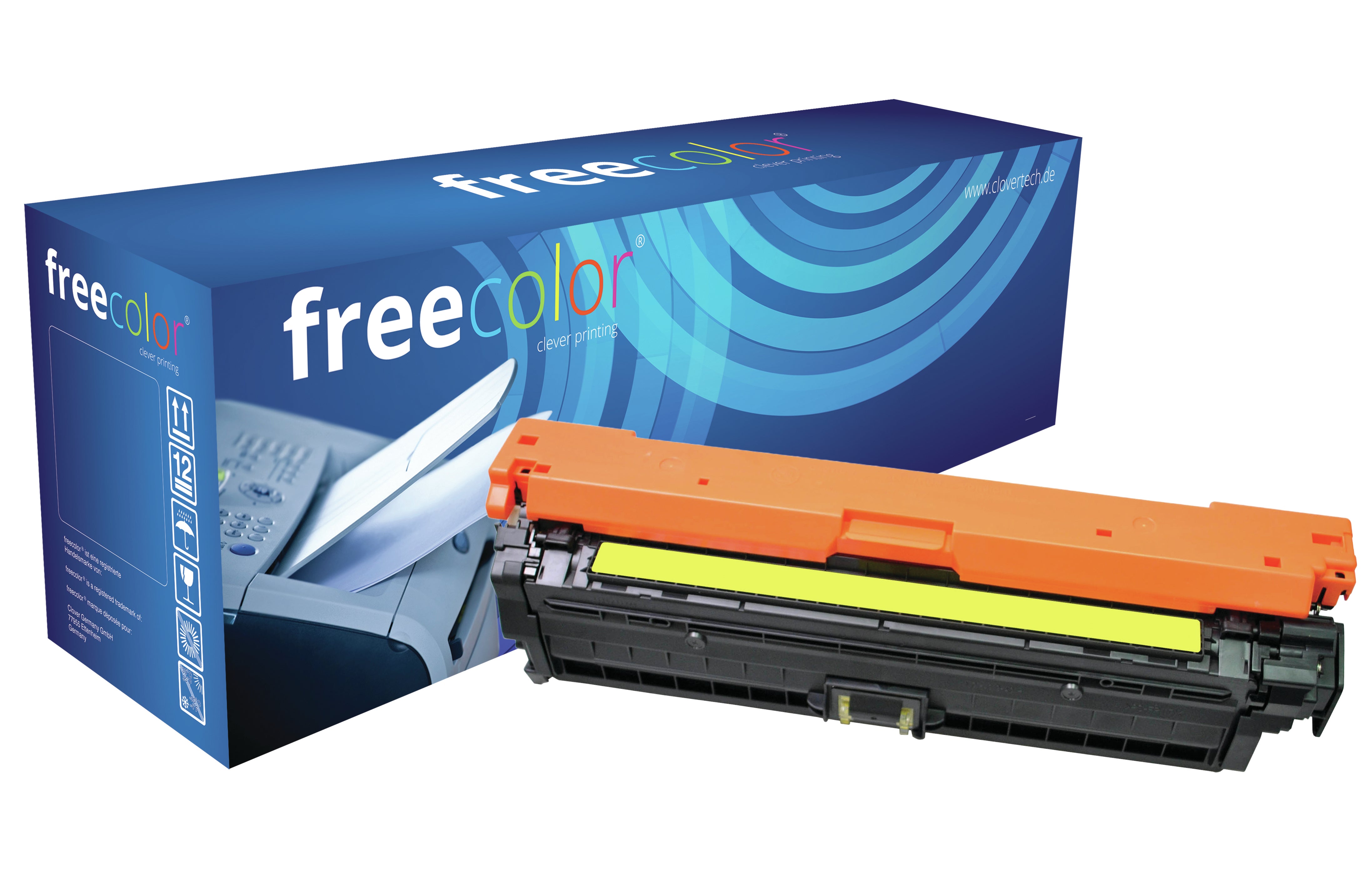 Freecolor Toner CE740 – gelb, 7000 Seiten – für HP Color LaserJet CP 5225