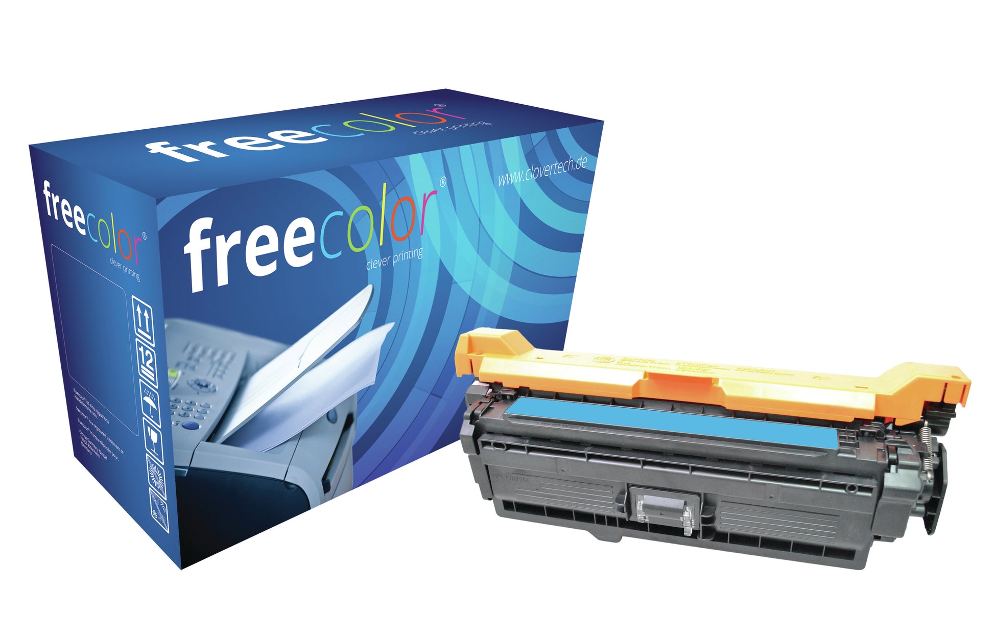Freecolor Toner CE401A – cyan, 6000 Seiten – für HP LaserJet Enterprise 500 M551/M575, Pro 500 M570 und andere