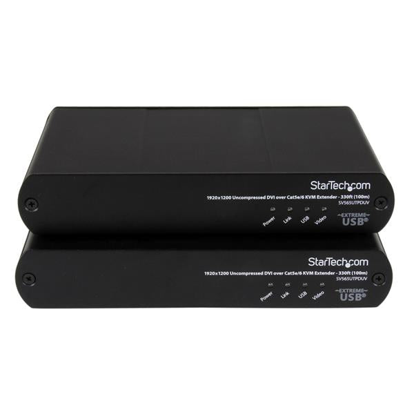 StarTech.com KVM-Extender-Set DVI – 1920 × 1200, USB 2.0, bis 100 m über Cat5e/6