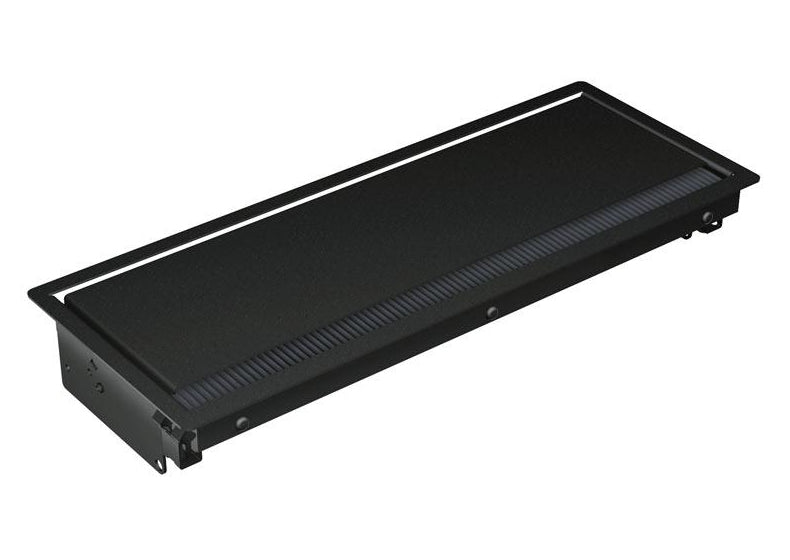 Bachmann CONI Einbaurahmen, Edelstahl, Einbau, 386,5×151 mm – Schwarz