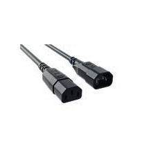 Bachmann Netzkabel, IEC C14 auf IEC C13, 0,75 m, Schwarz