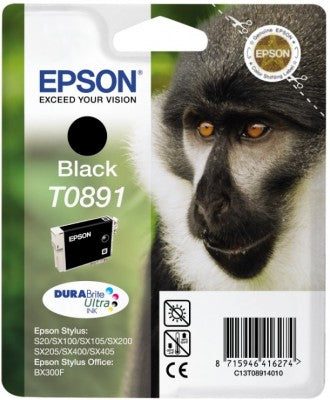 Epson T089140 Schwarz Tintenpatrone (Original) – 5,8 ml – für Stylus S20/SX405