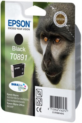 Epson T089140 Schwarz Tintenpatrone (Original) – 5,8 ml – für Stylus S20/SX405