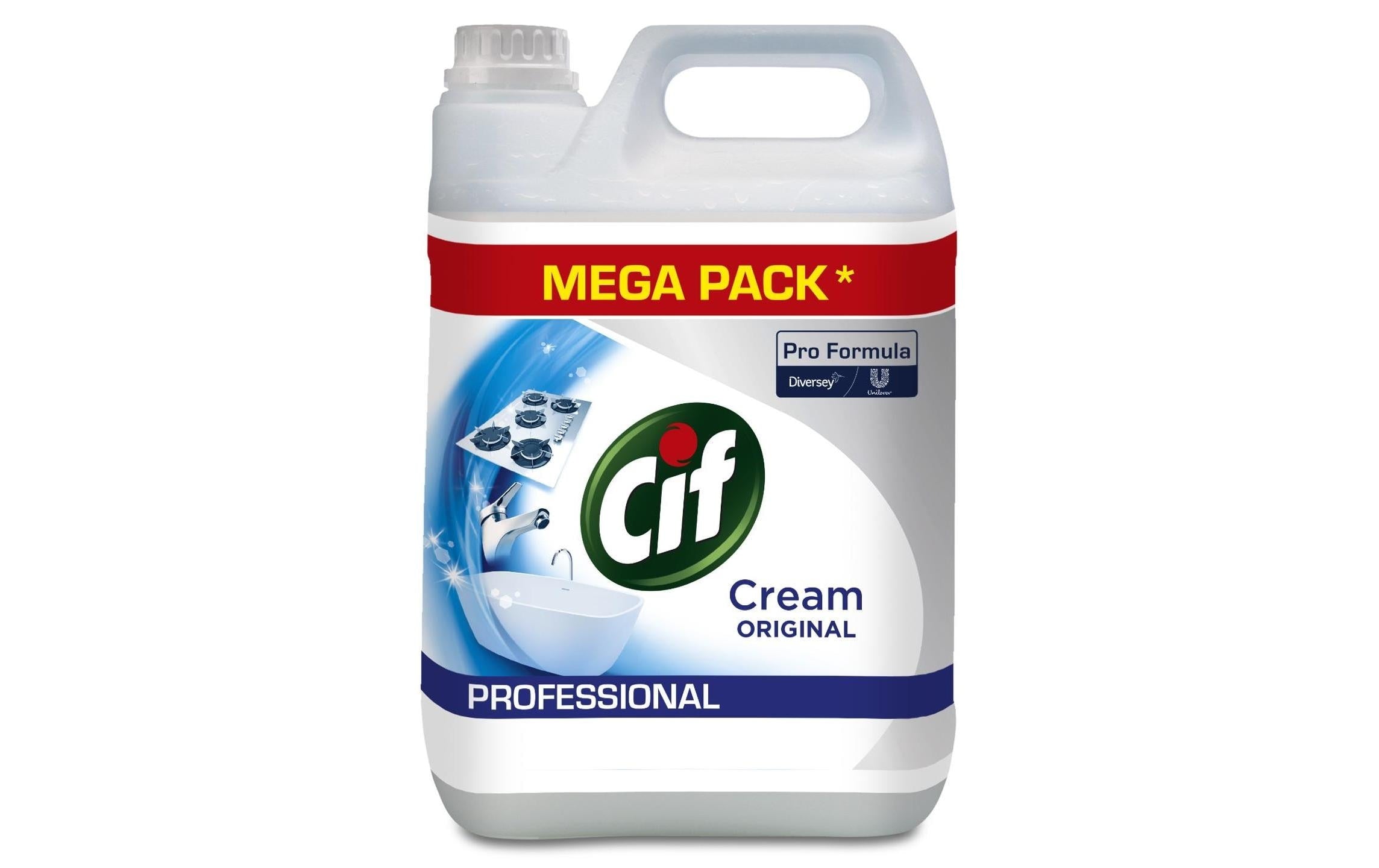 Diversey pro formula Cif Professional Glas-/Oberflächenreiniger für Glaskeramik – Creme – 5 l
