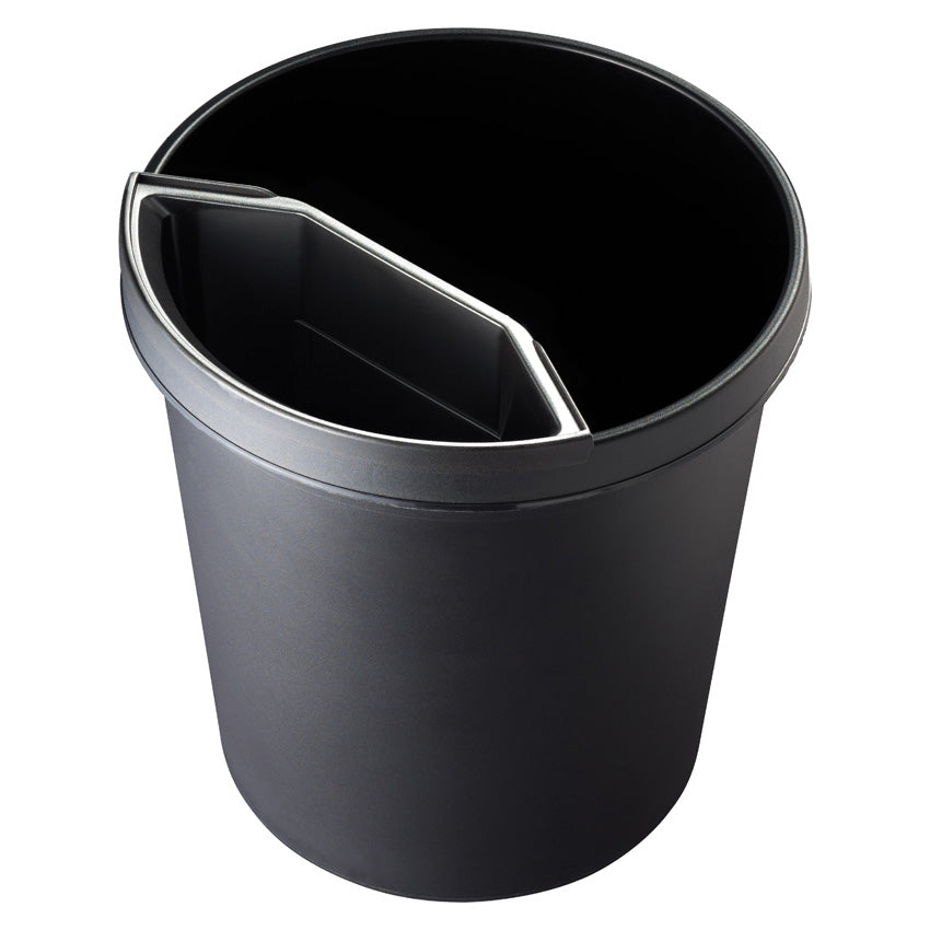 Helit Abfalleinsatz – 2 l, Kunststoff, schwarz – B × H × T 272 × 165 × 120 mm – für H61052, H61057 & H61058
