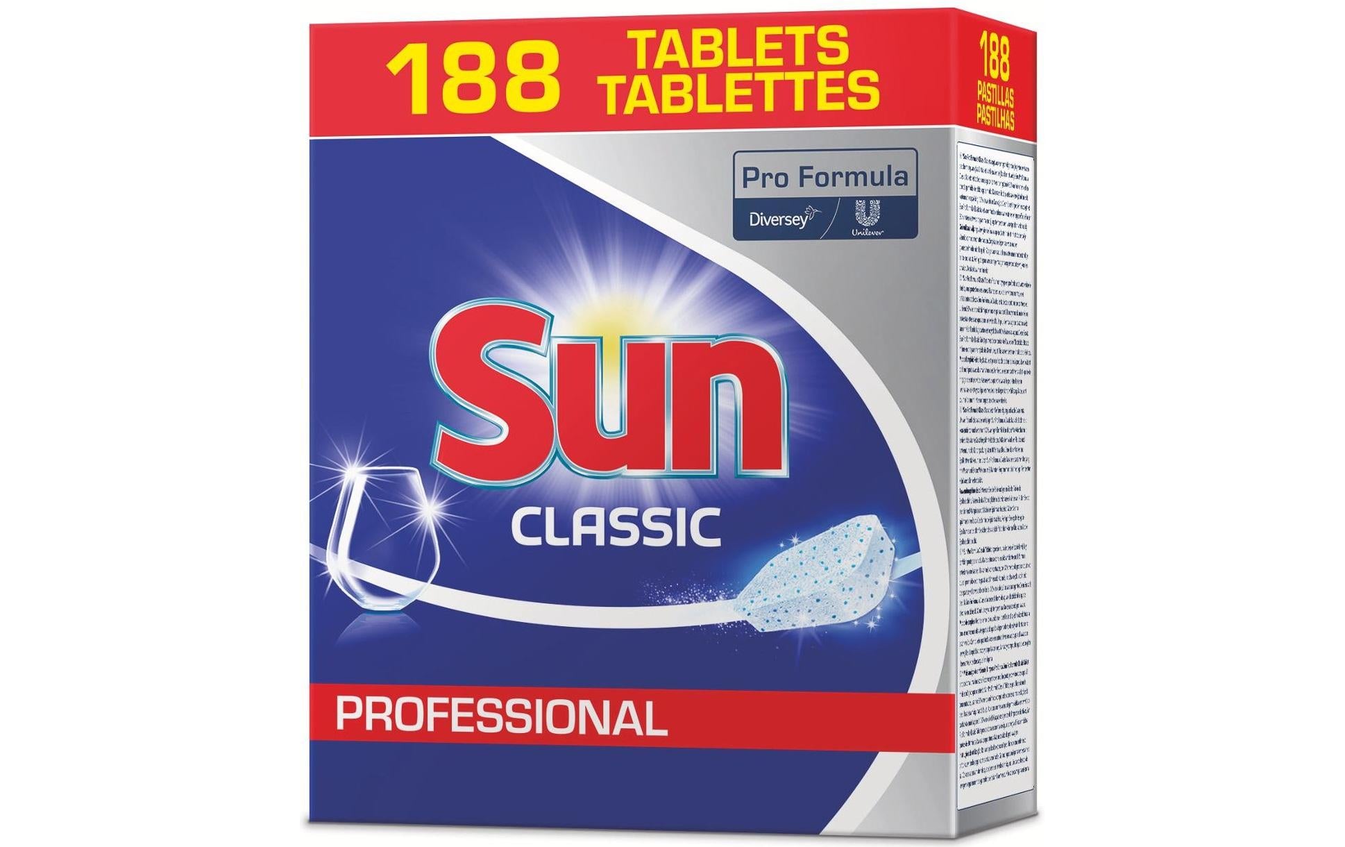 Sun Pro Formula Classic Spülmaschinentabs – Duftfrei – 188 Tabs
