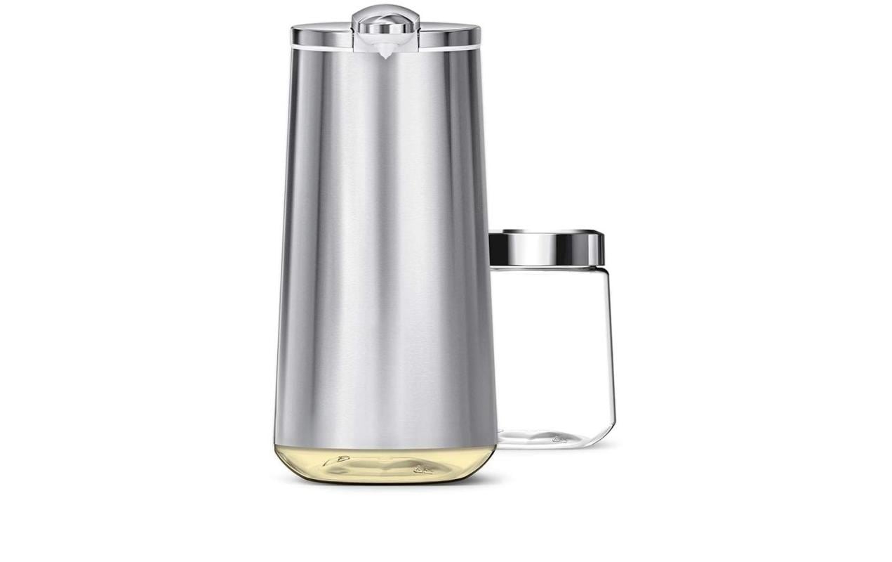 Simplehuman ST1062 Seifenspender – Edelstahl, Silber, 295 ml