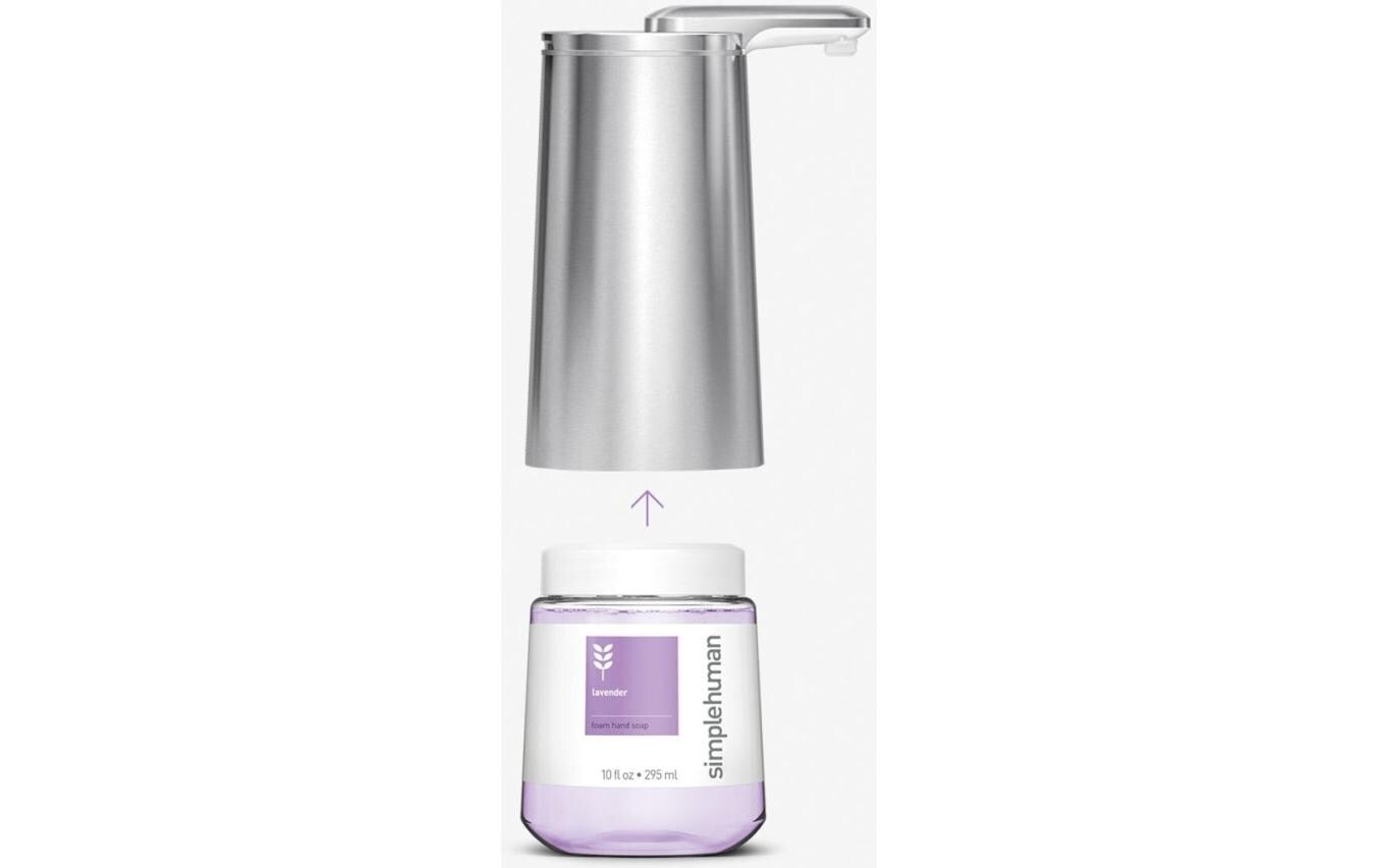 simplehuman ST1063 Automatischer Seifenspender – Tisch – 295 ml, Edelstahl